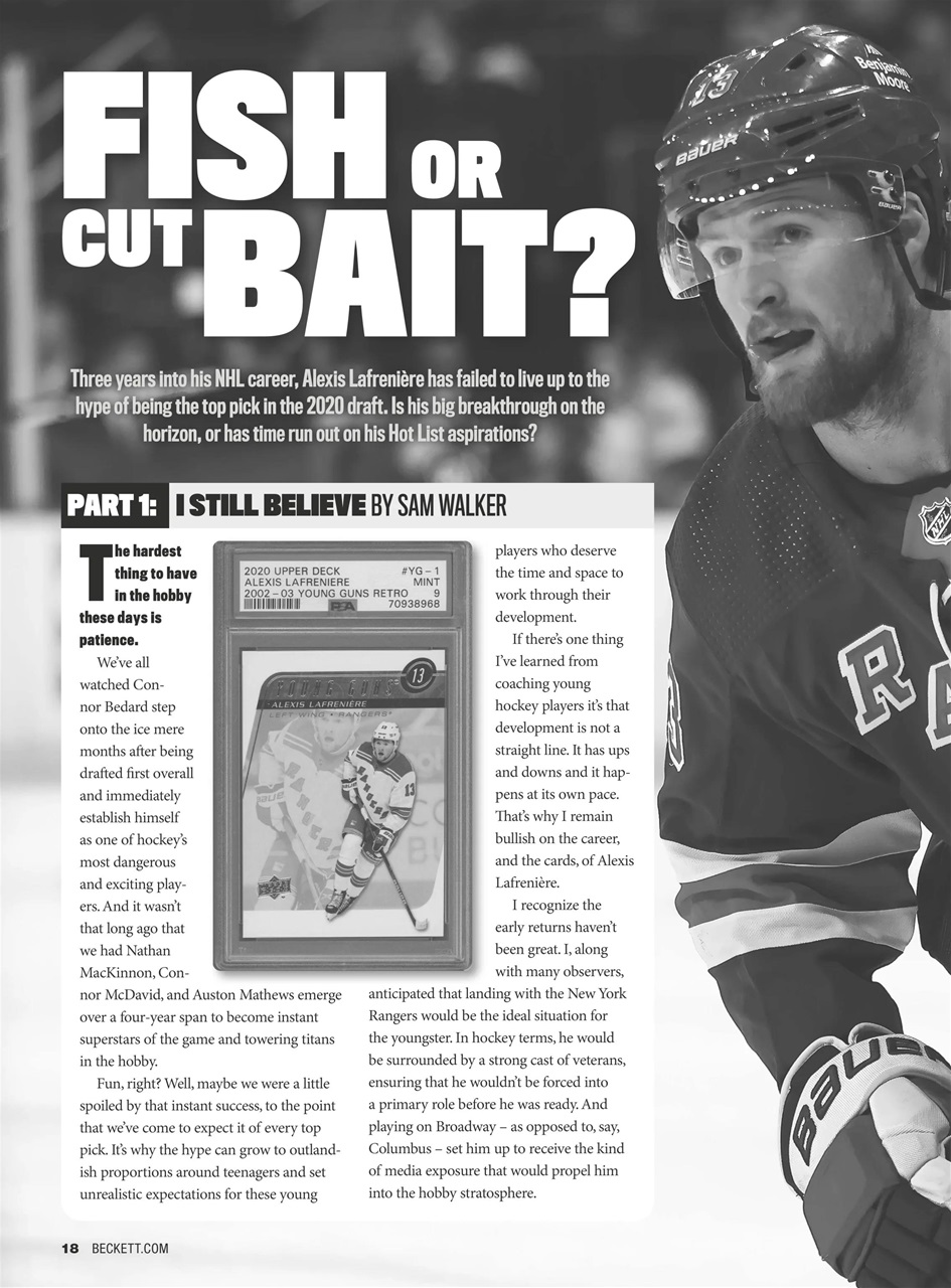 Beckett Hockey Magazine Preview Pages