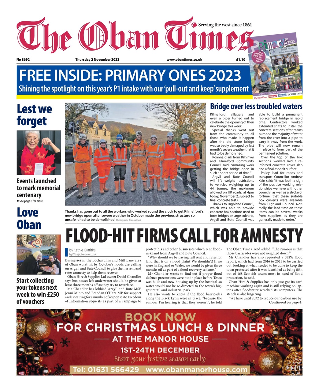 The Oban Times & Lochaber Times Preview Pages