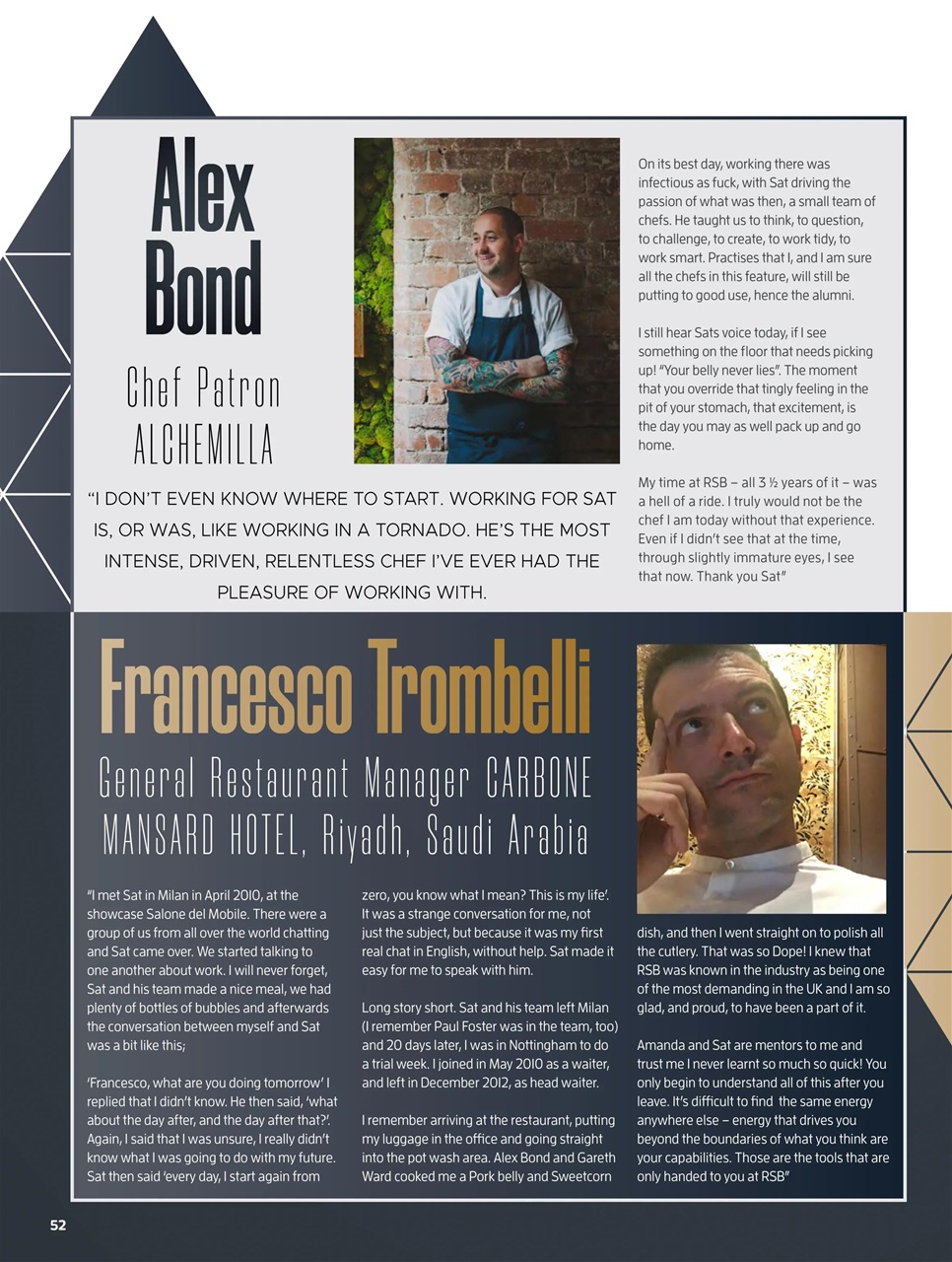 Chef & Restaurant Magazine Preview Pages