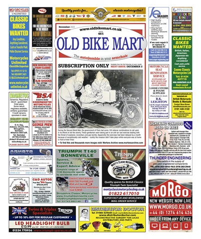 Old Bike Mart issue November 2023