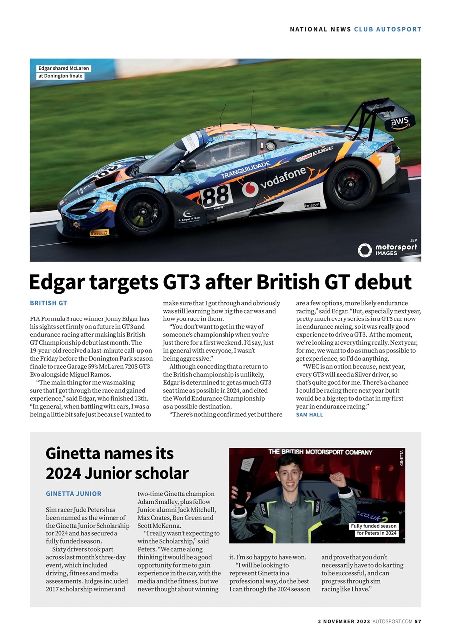 Autosport Preview Pages