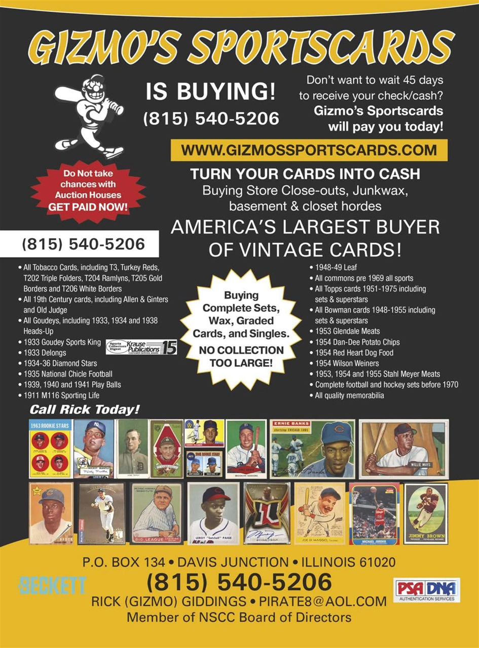 Beckett Vintage Collector Magazine Preview Pages