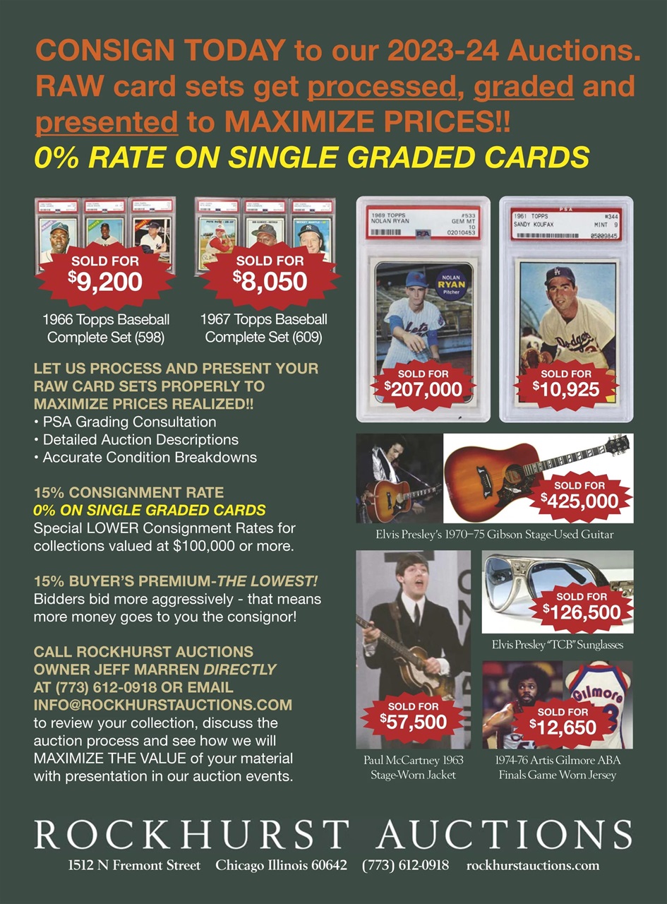 Beckett Vintage Collector Magazine Preview Pages