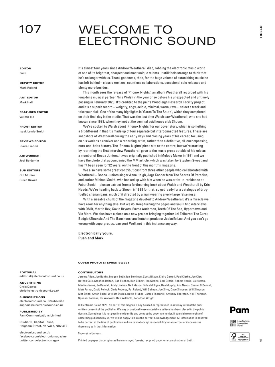 Electronic Sound Preview Pages