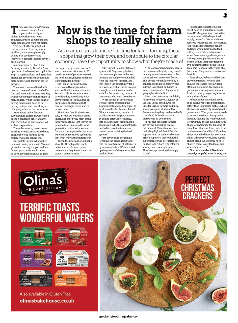 Speciality Food Preview Pages