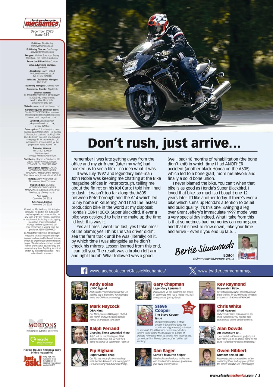 Classic Motorcycle Mechanics Preview Pages