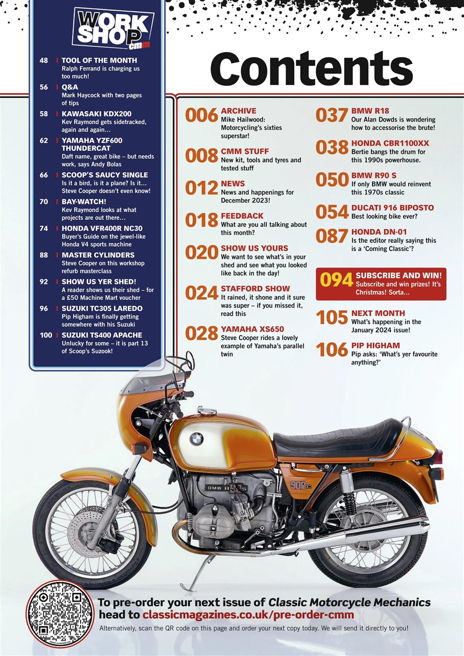 Classic Motorcycle Mechanics Preview Pages