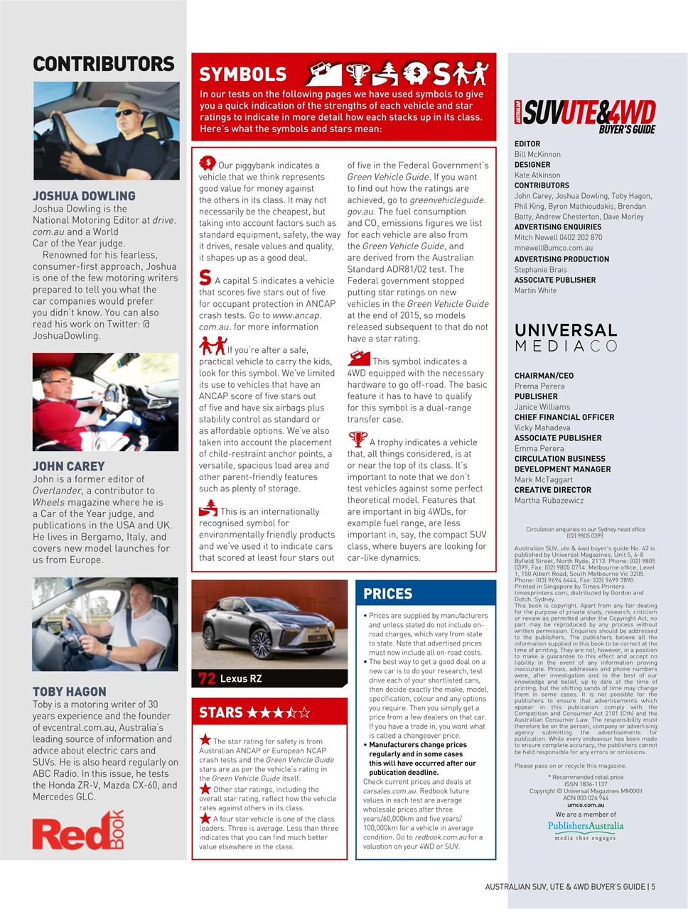 Australian 4WD and SUV Buyers Guide Preview Pages