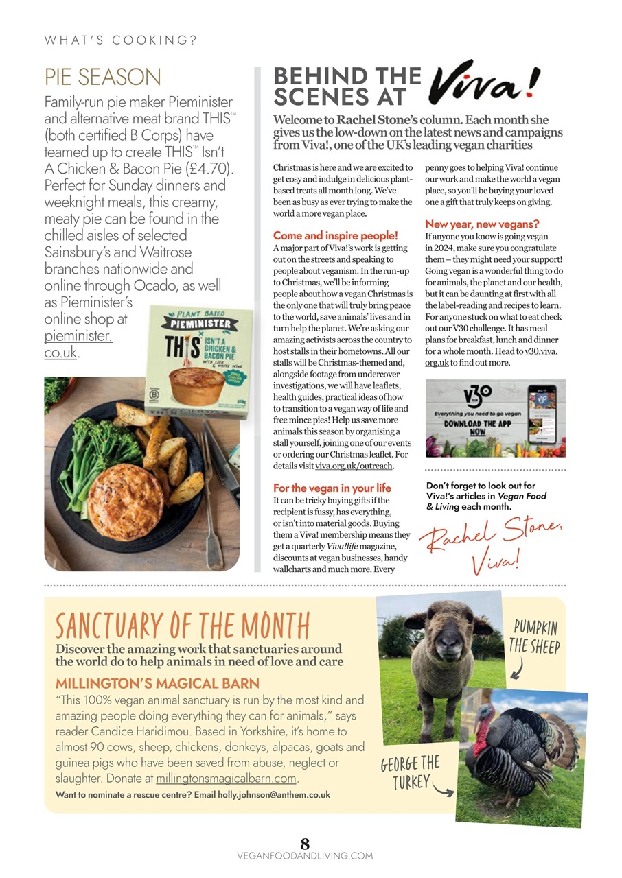 Vegan Food & Living Magazine Preview Pages