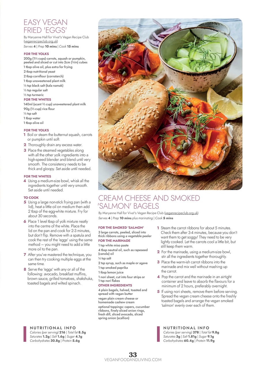 Vegan Food & Living Magazine Preview Pages