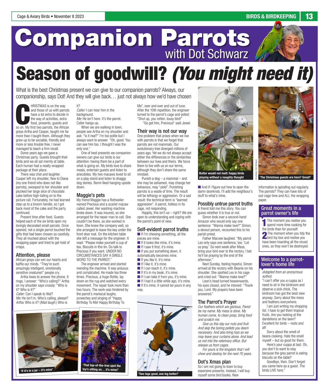 Cage & Aviary Birds Preview Pages