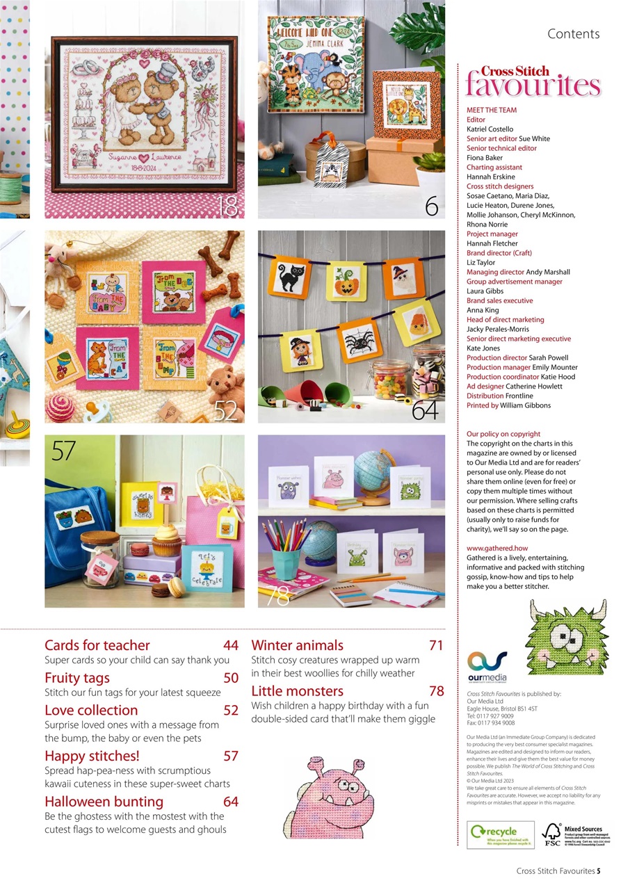 Cross Stitch Favourites Preview Pages