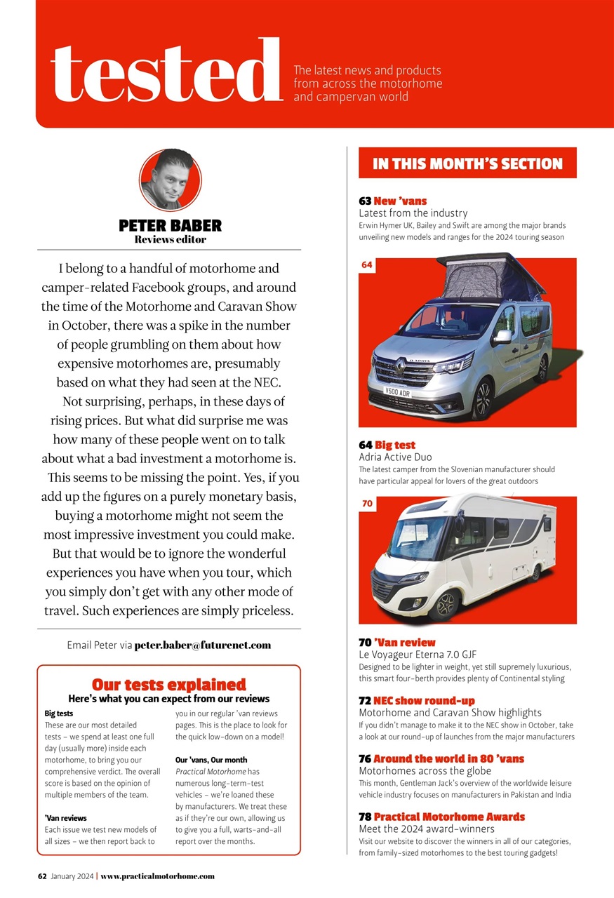 Practical Motorhome Preview Pages