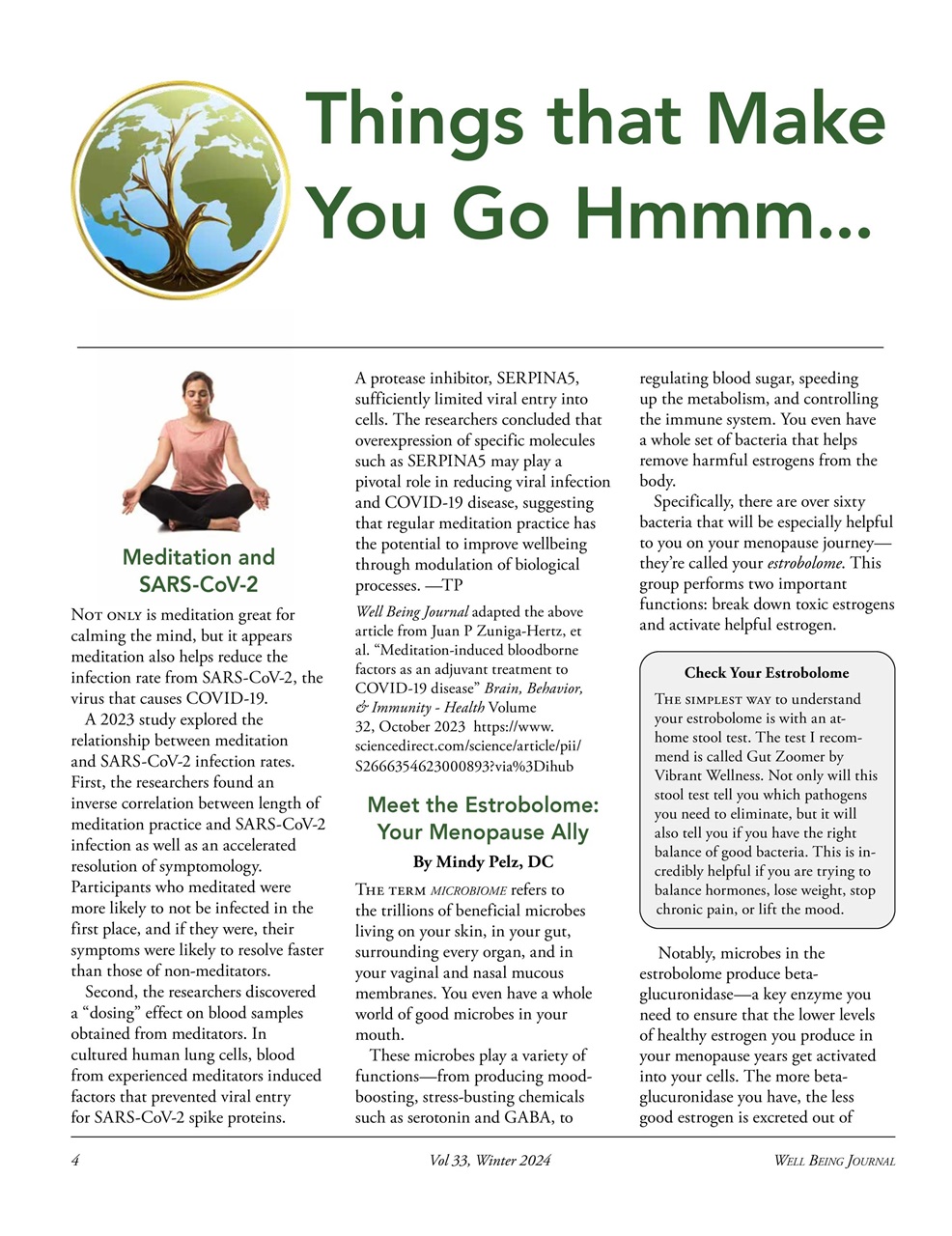 Well Being Journal Preview Pages