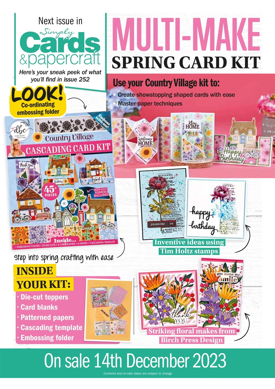 Simply Cards & Papercraft Preview Pages