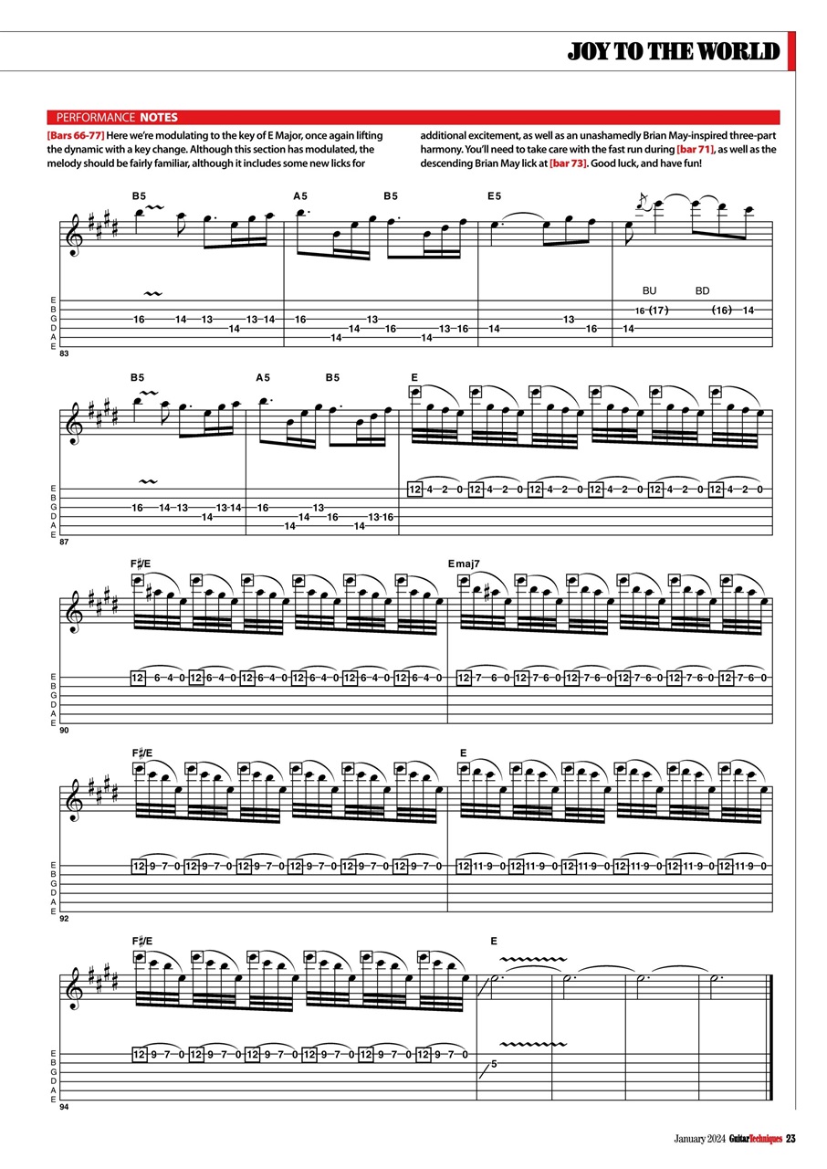 Guitar Techniques Preview Pages