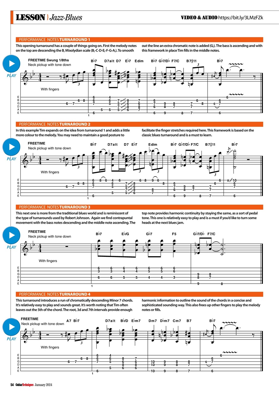 Guitar Techniques Preview Pages