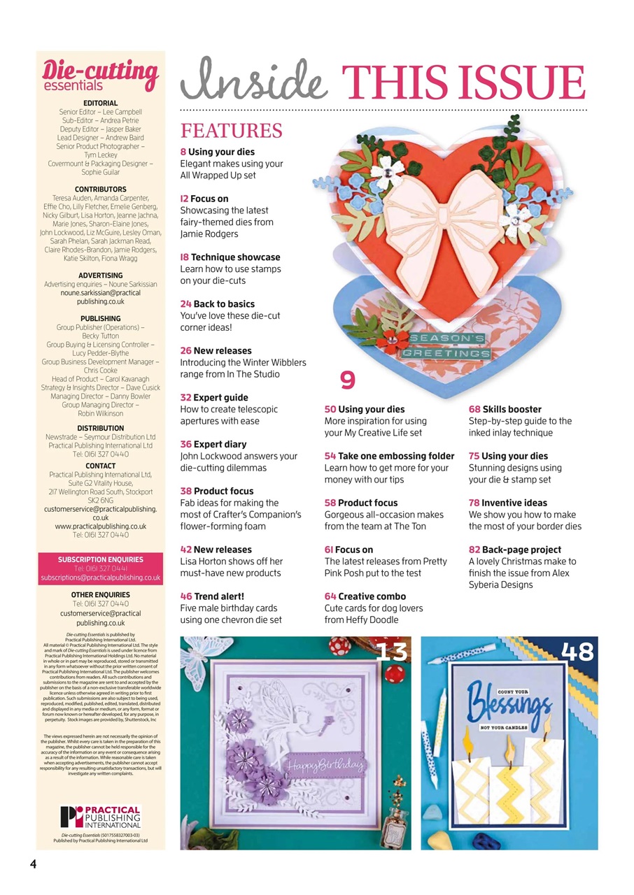 Die-Cutting Essentials Preview Pages