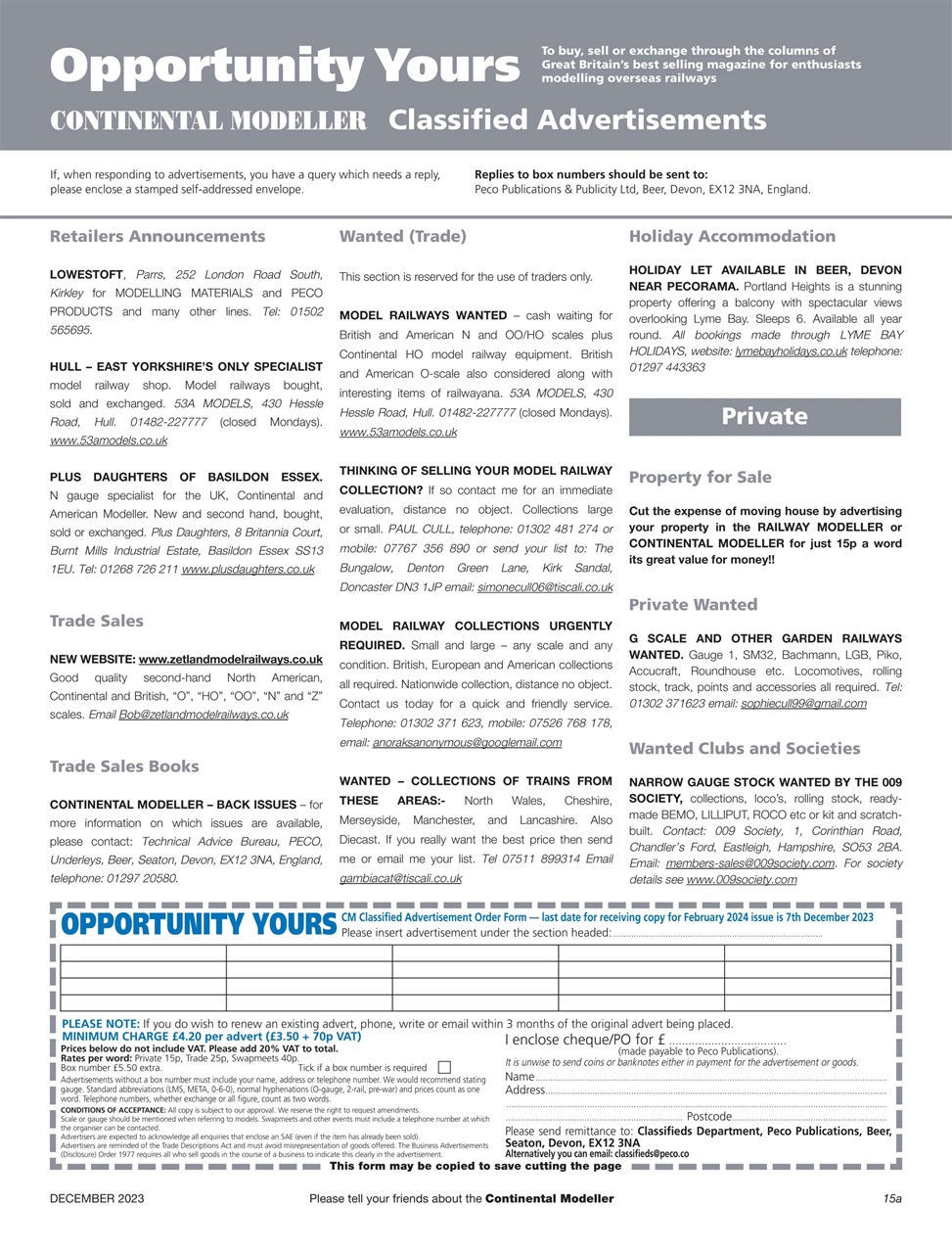 Continental Modeller Preview Pages