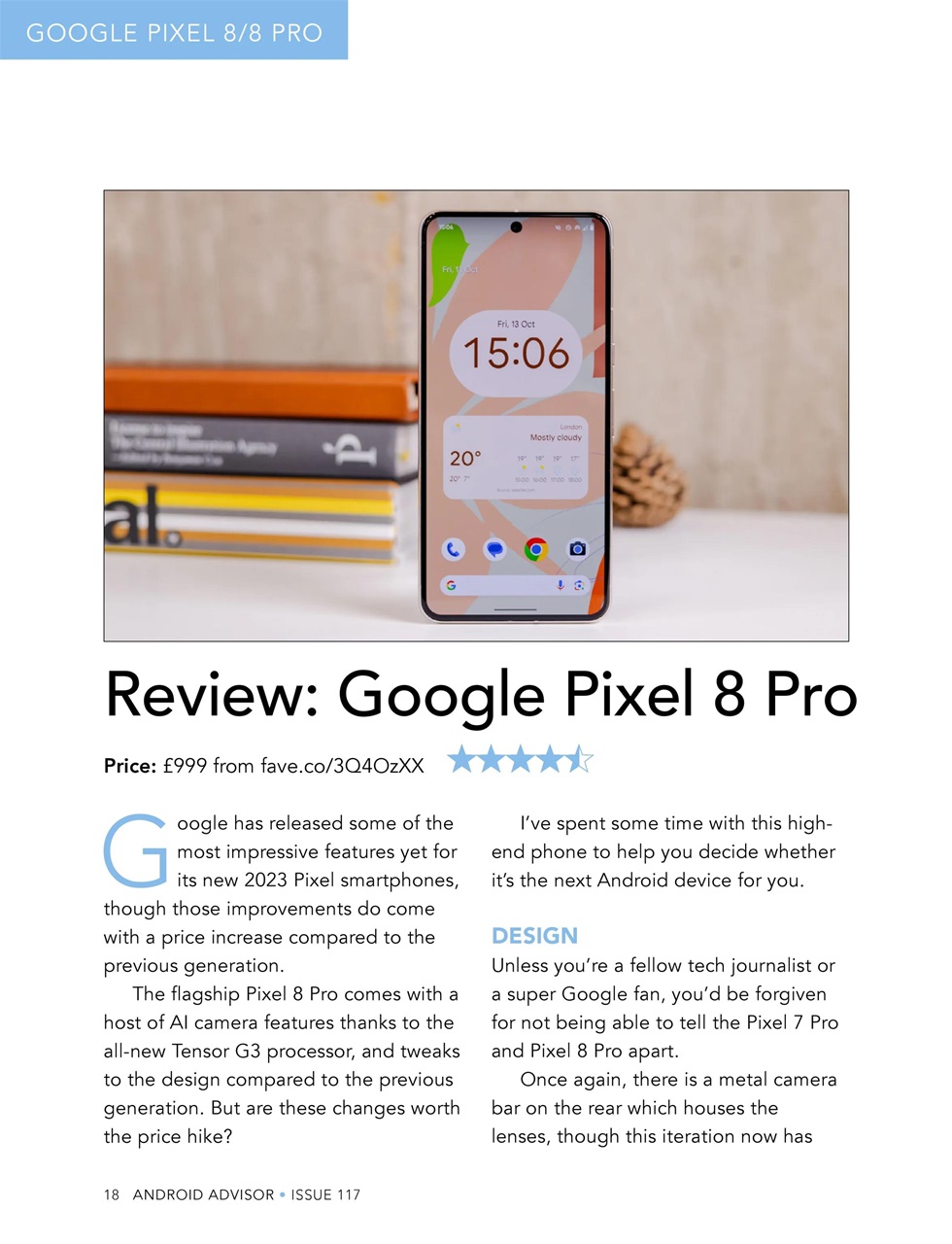 Android Advisor Preview Pages