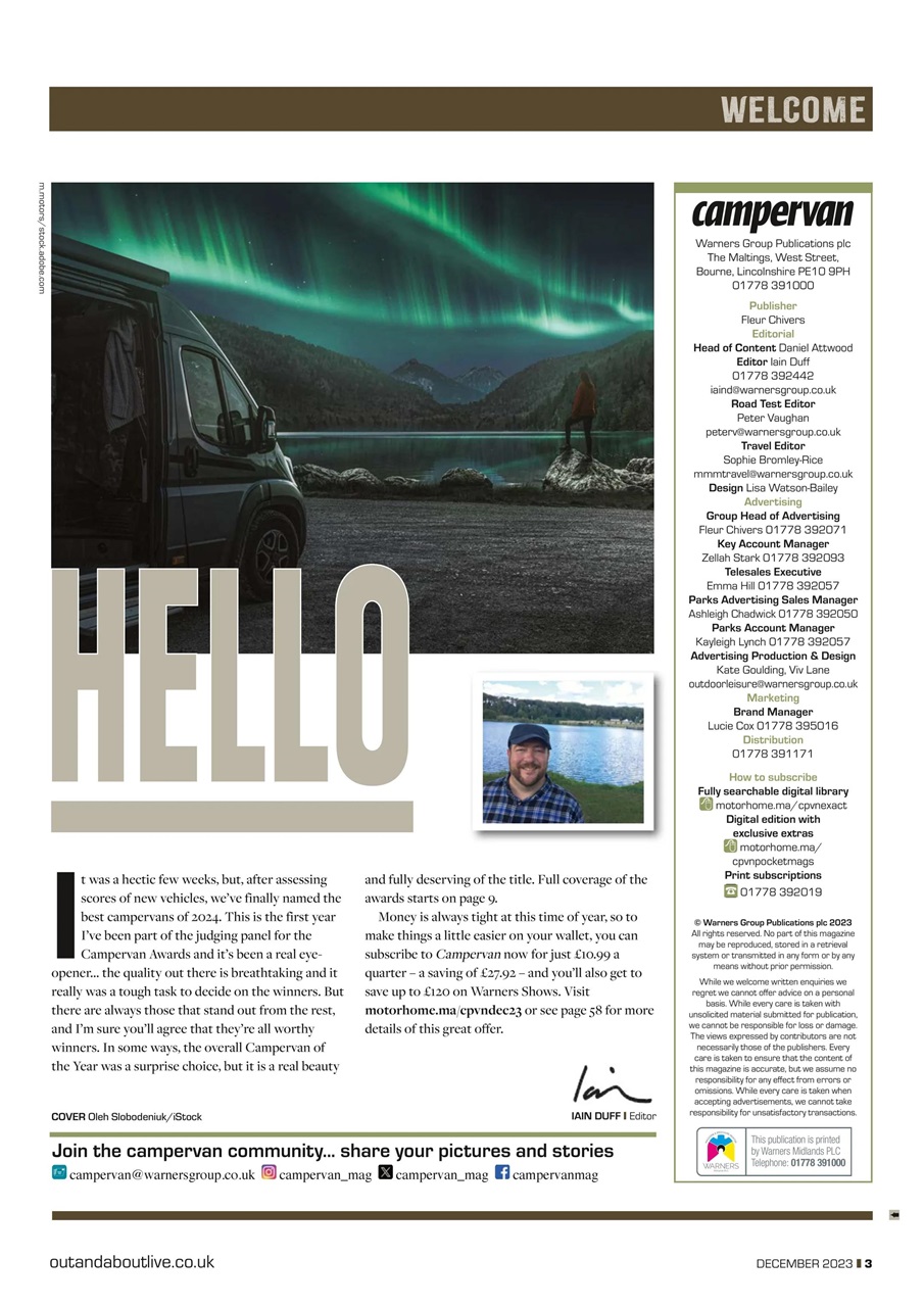 Campervan Preview Pages
