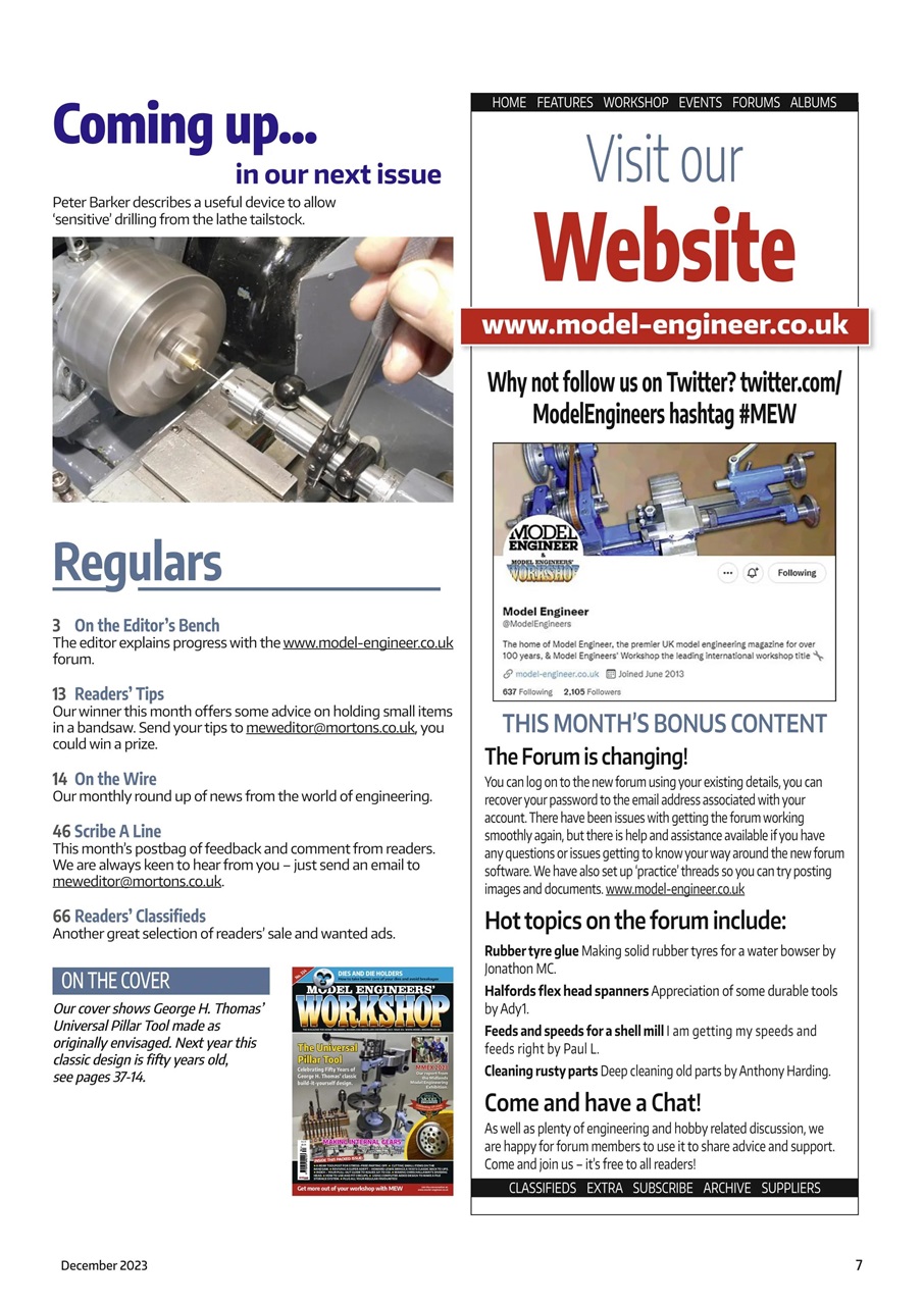 Model Engineer & Workshop Magazine Preview Pages
