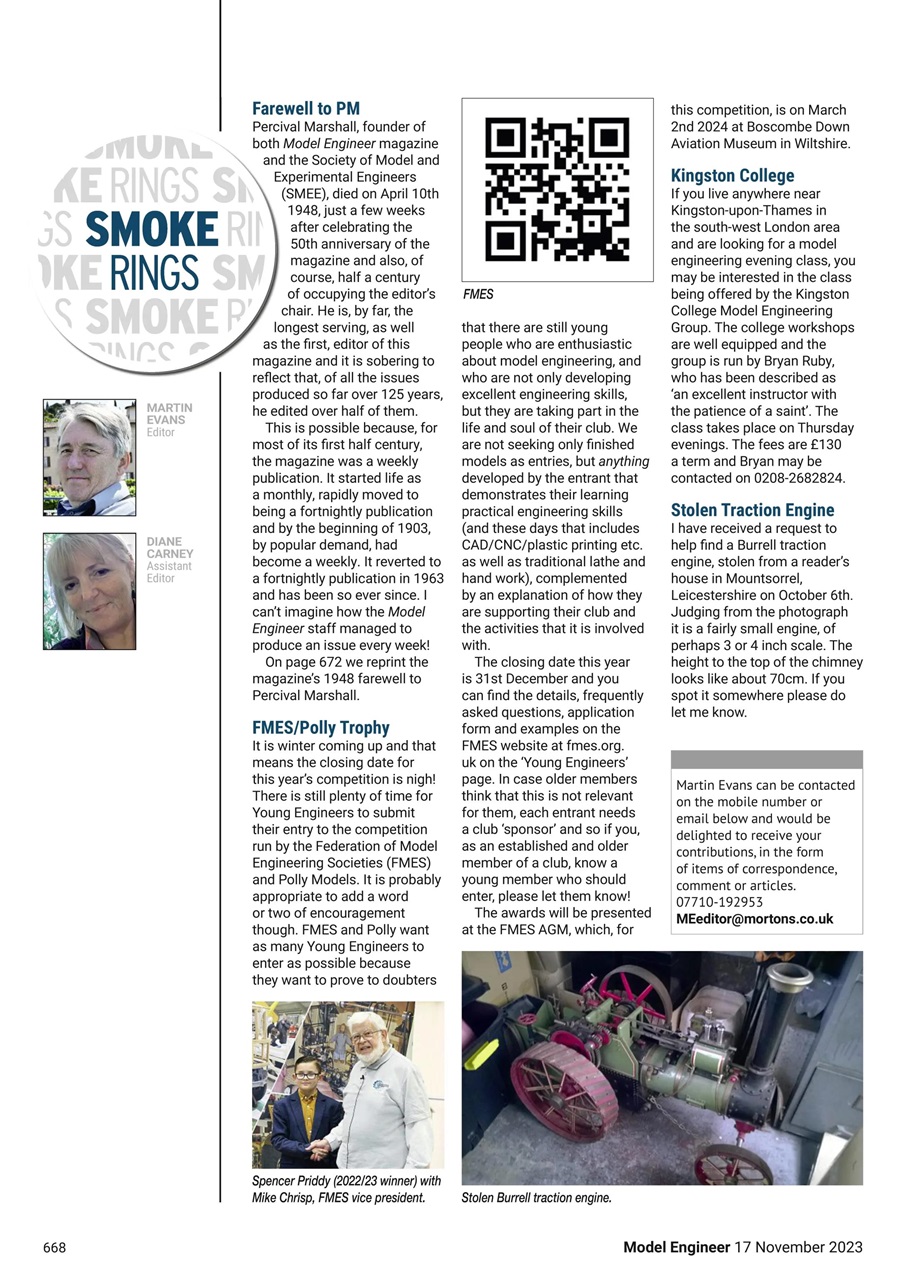 Model Engineer Preview Pages