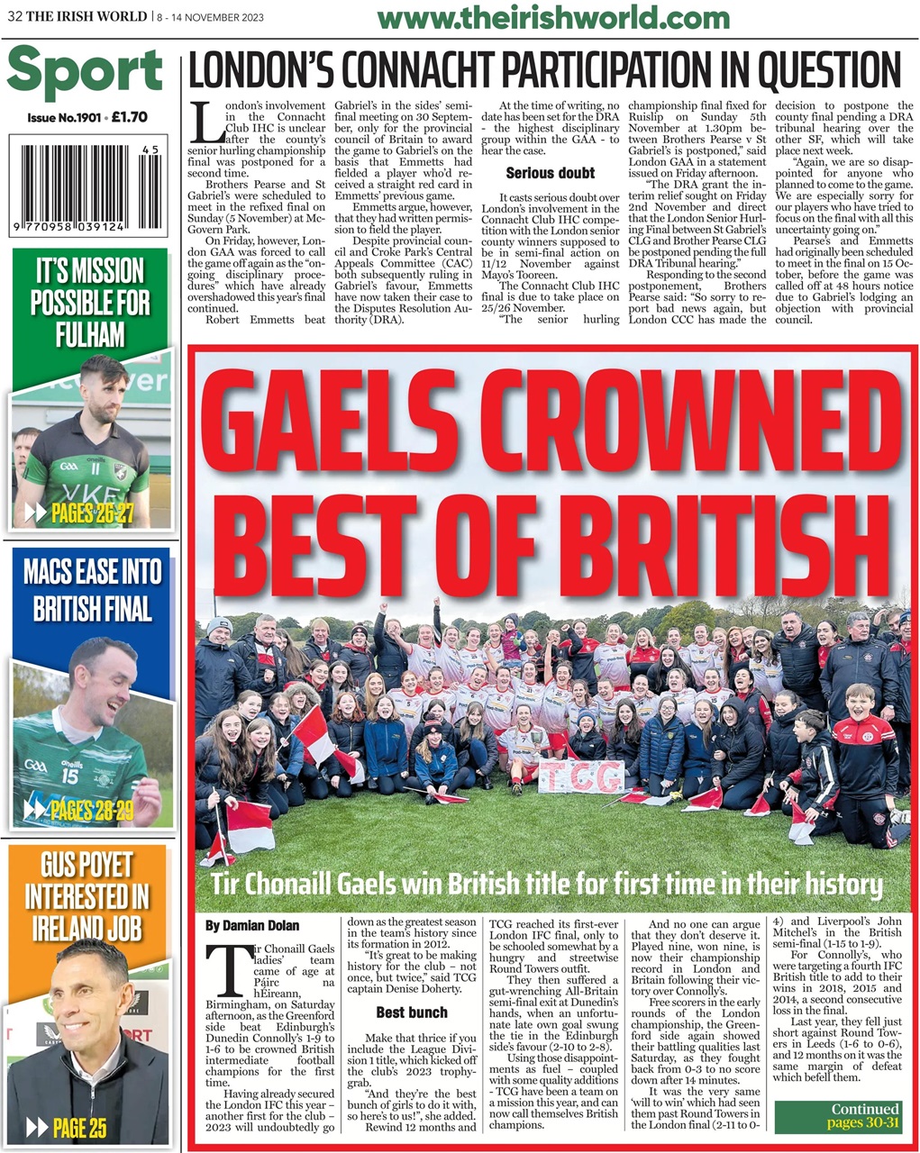 Irish World Preview Pages