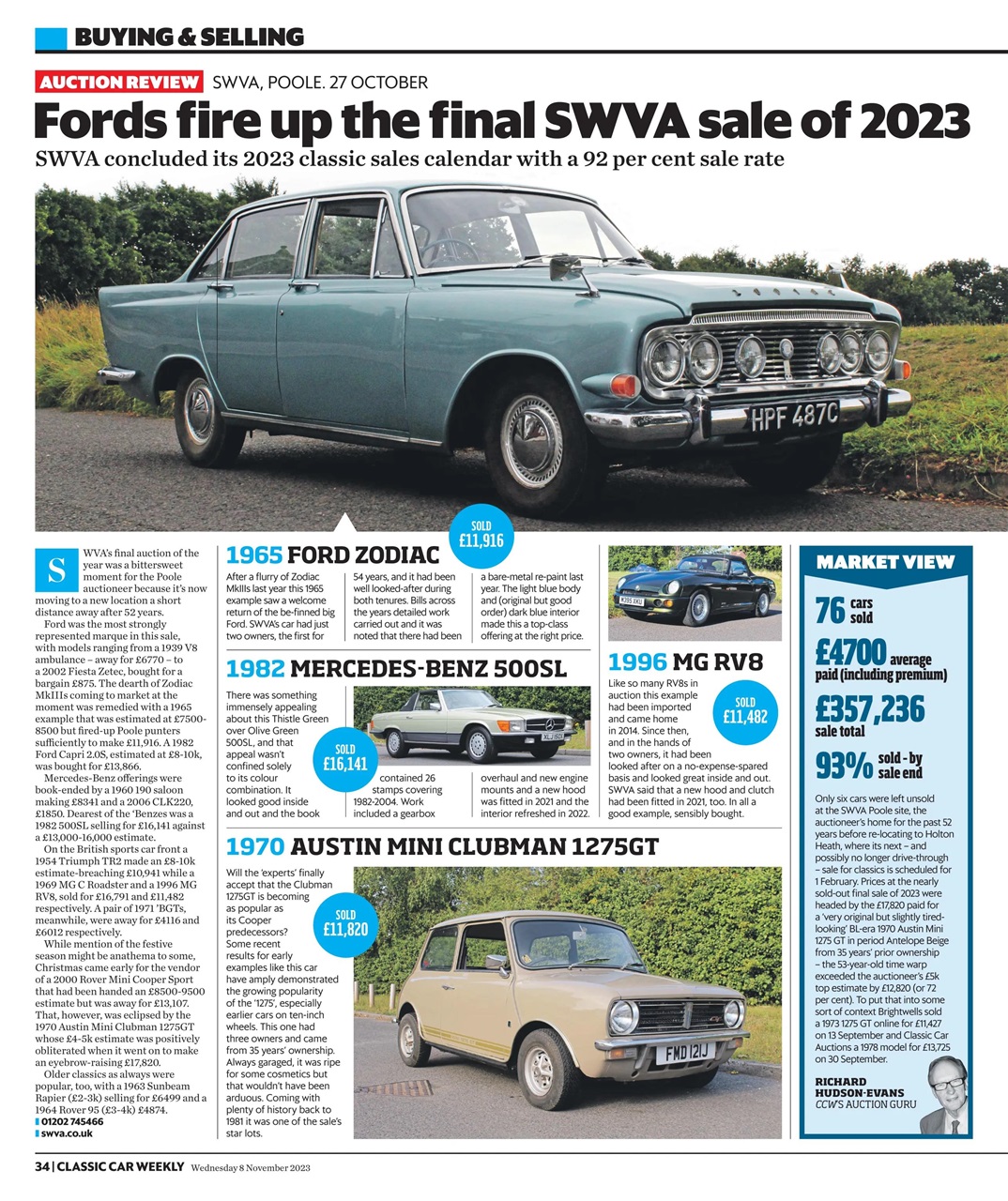 Classic Car Weekly Preview Pages