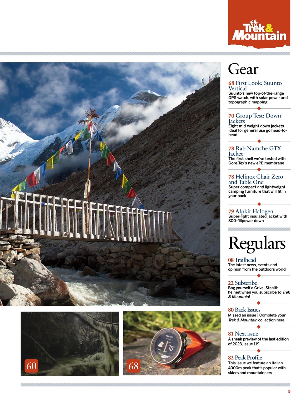 Trek & Mountain Magazine Preview Pages