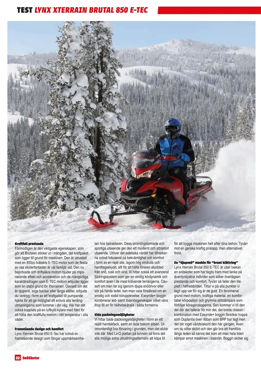 Tidningen Snöskoter Preview Pages