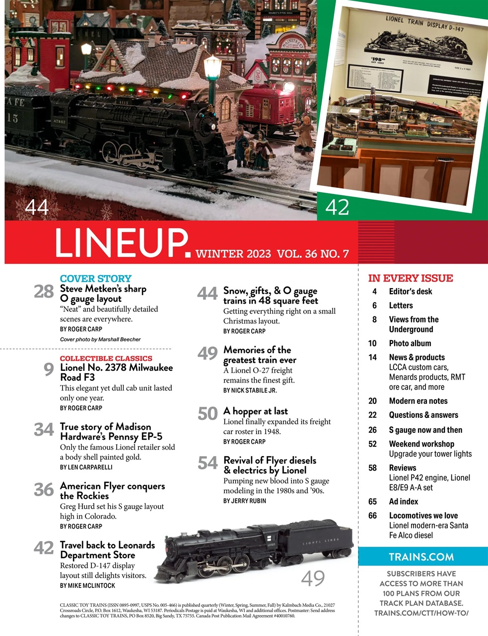 Classic Toy Trains Preview Pages