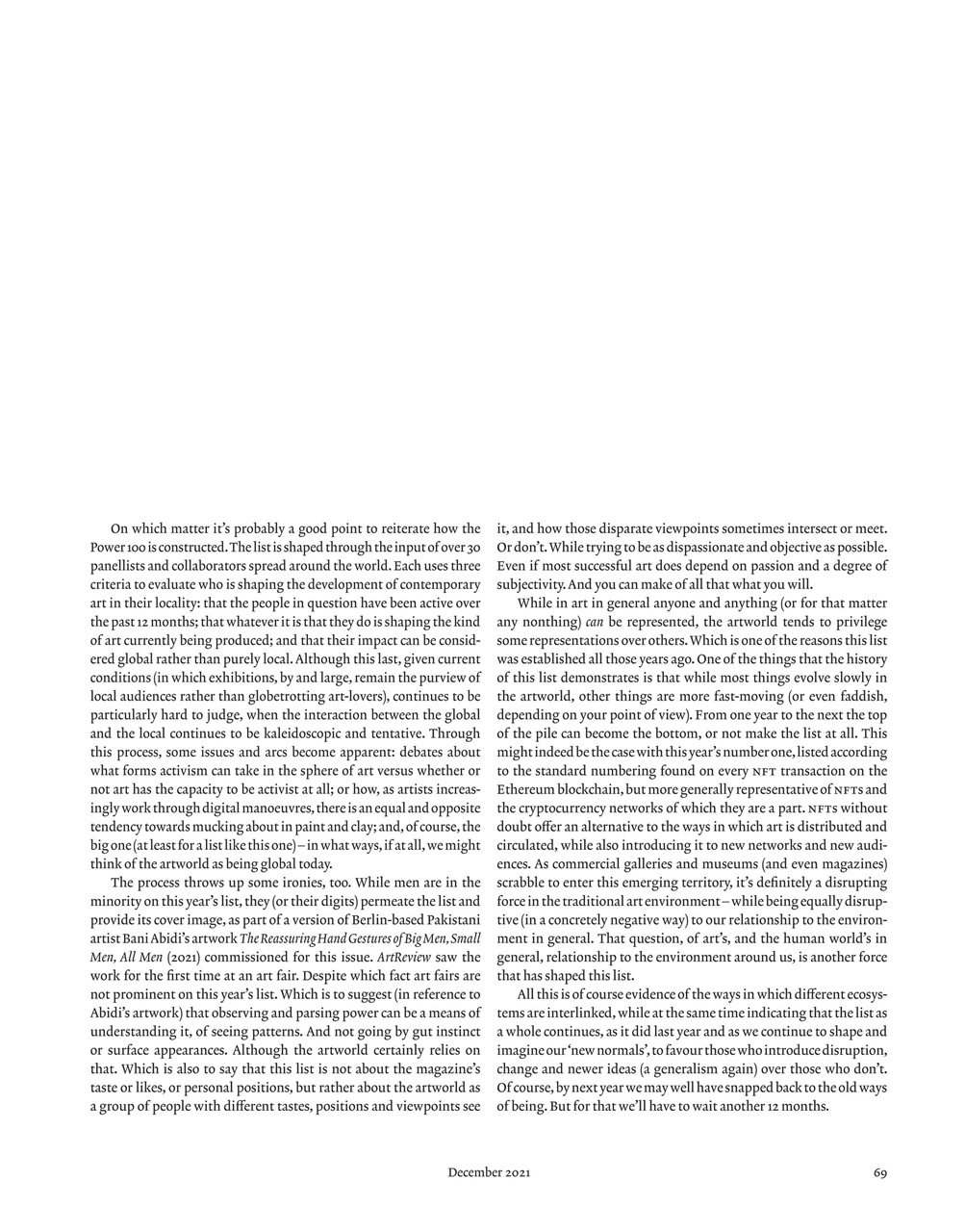 ArtReview Preview Pages