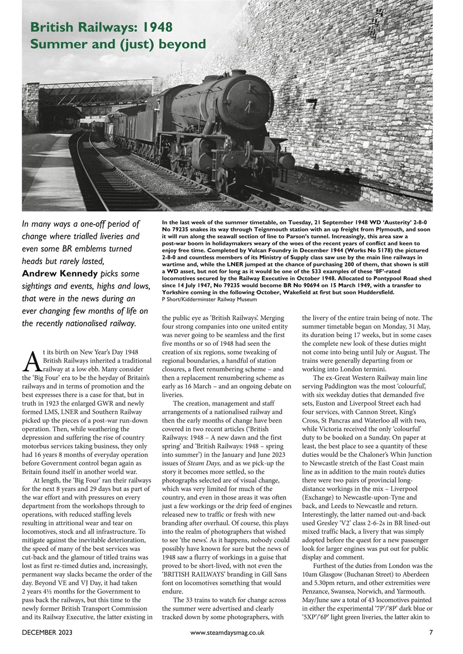 Steam Days Preview Pages