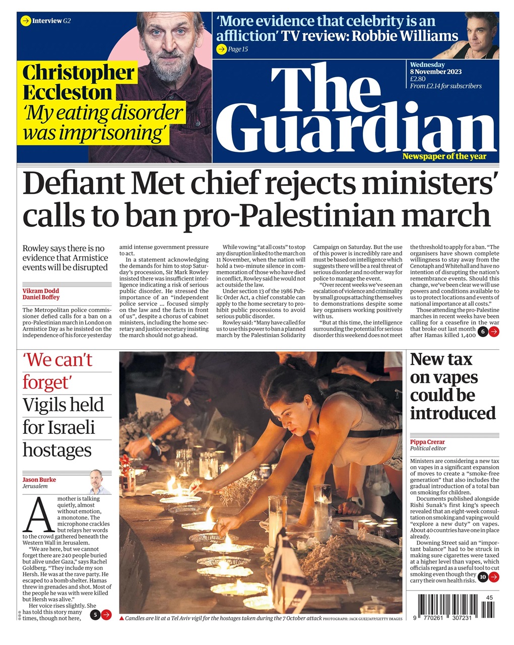 The Guardian Newspaper Preview Pages