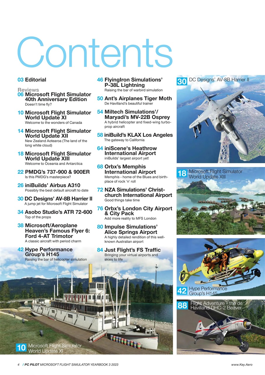 PC Pilot Preview Pages