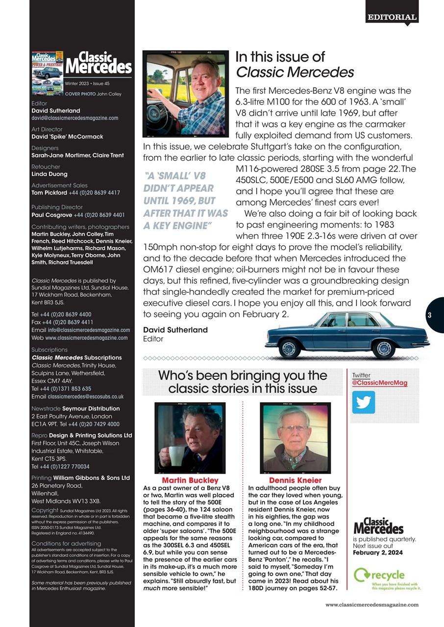 Mercedes Enthusiast Preview Pages