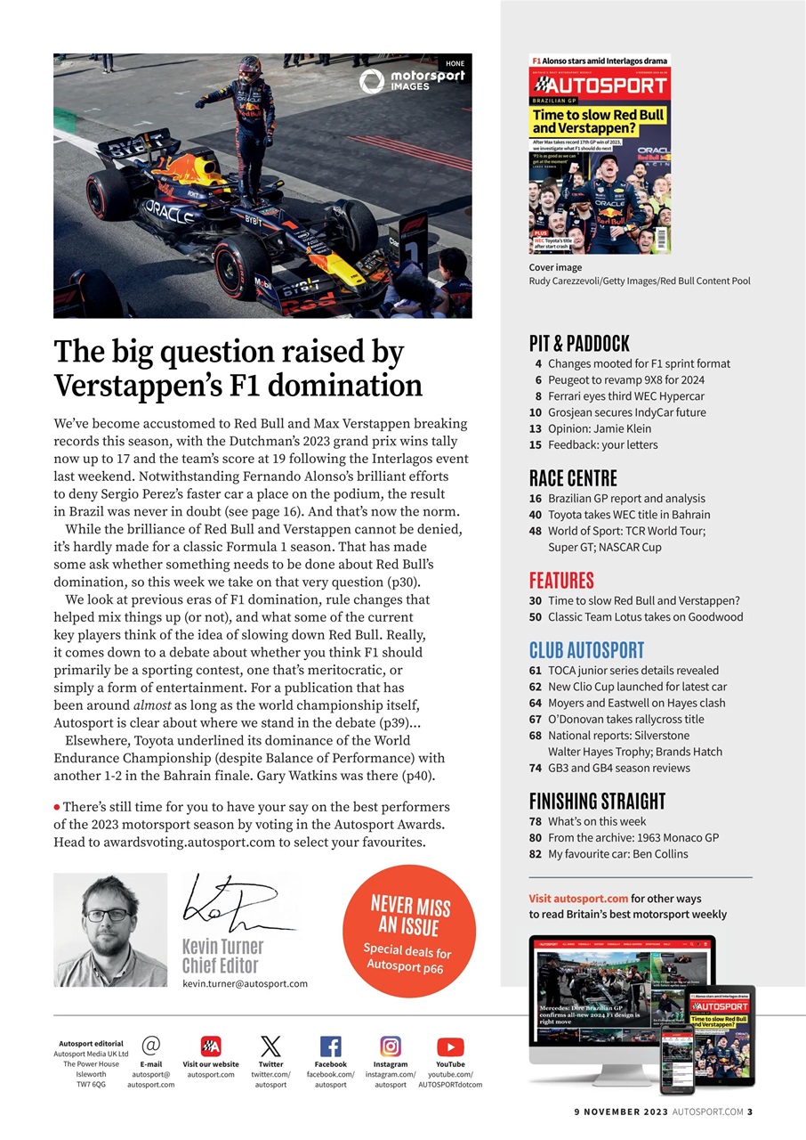Autosport Preview Pages