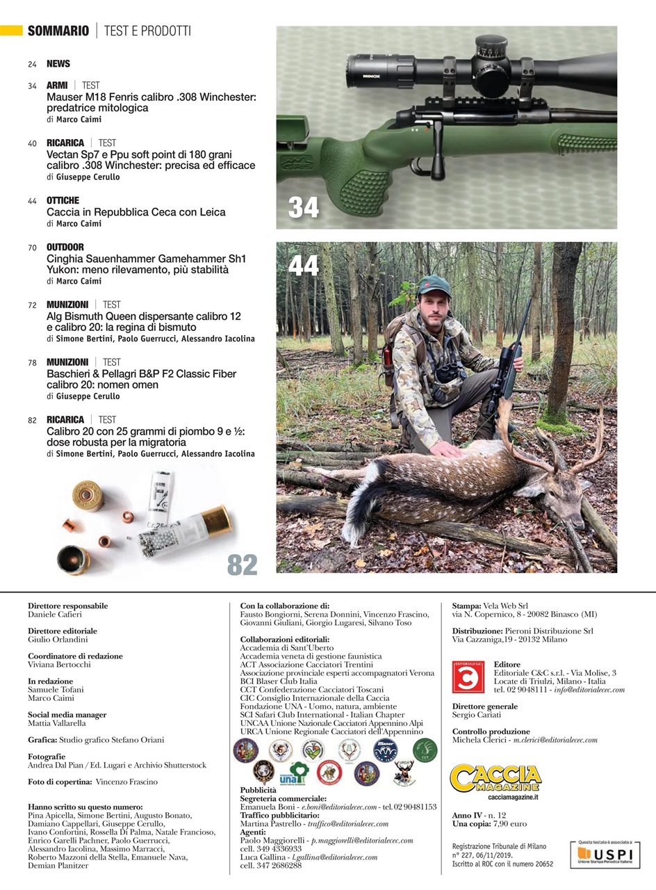 Caccia Magazine Preview Pages