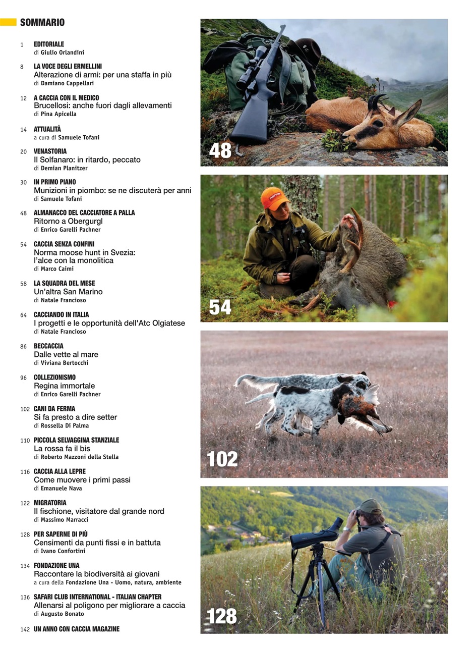 Caccia Magazine Preview Pages