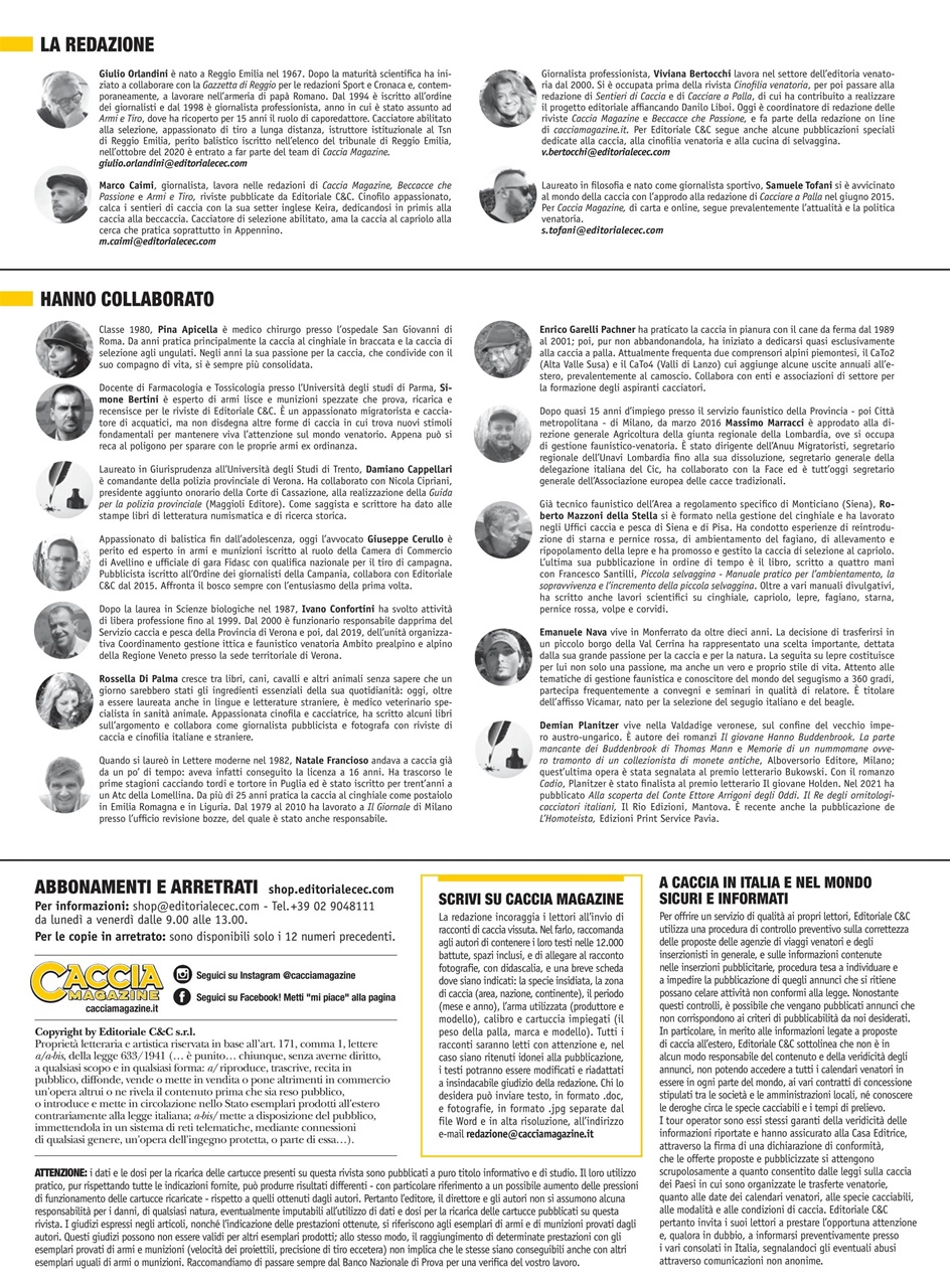 Caccia Magazine Preview Pages