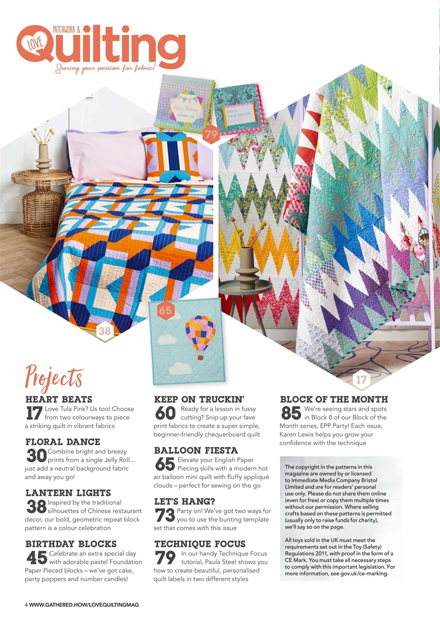 Love Patchwork & Quilting Preview Pages