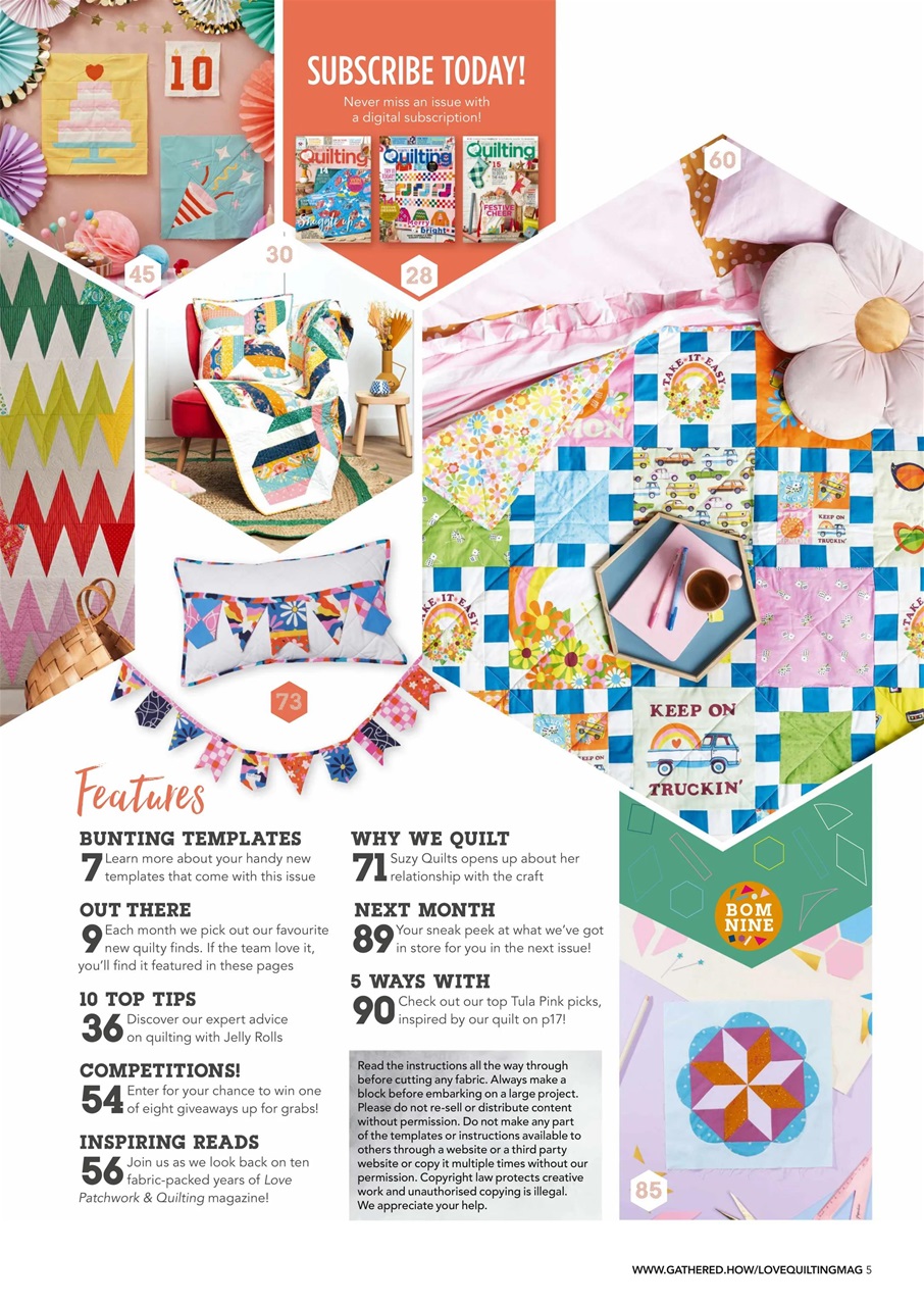 Love Patchwork & Quilting Preview Pages
