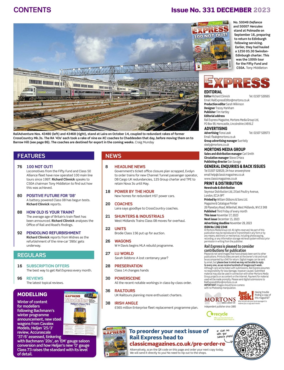 Rail Express Preview Pages