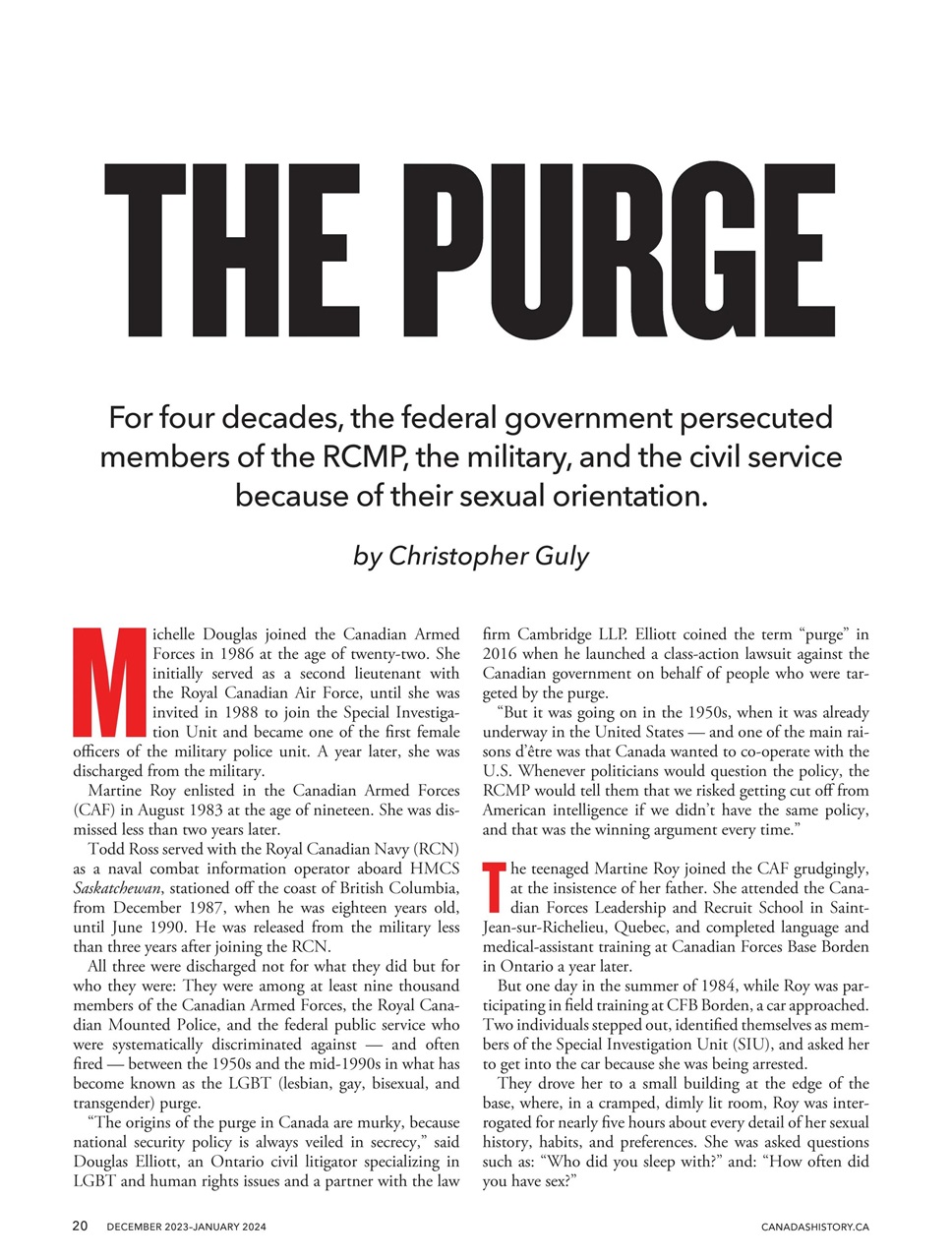 Canada's History Preview Pages