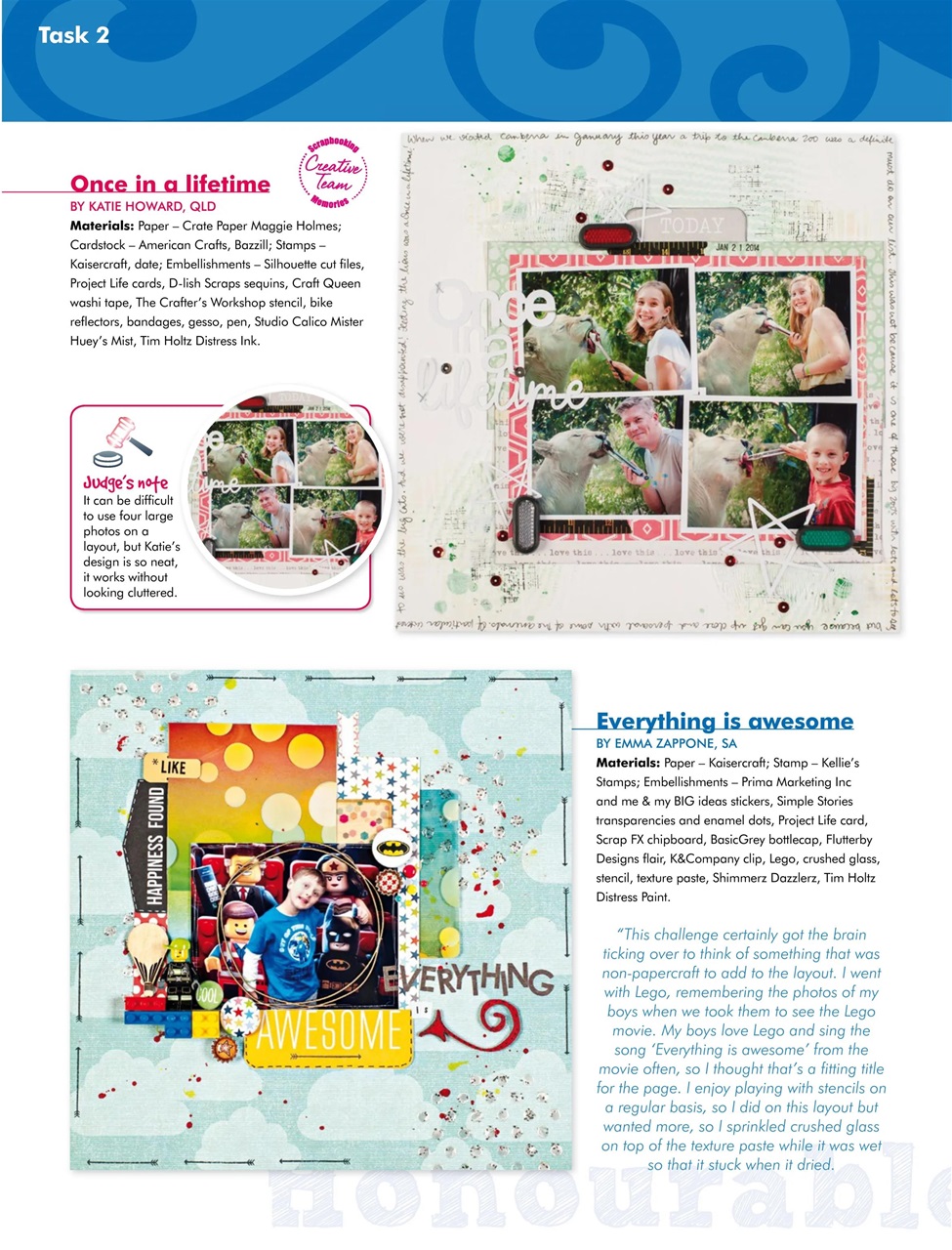 Scrapbooking Memories Preview Pages