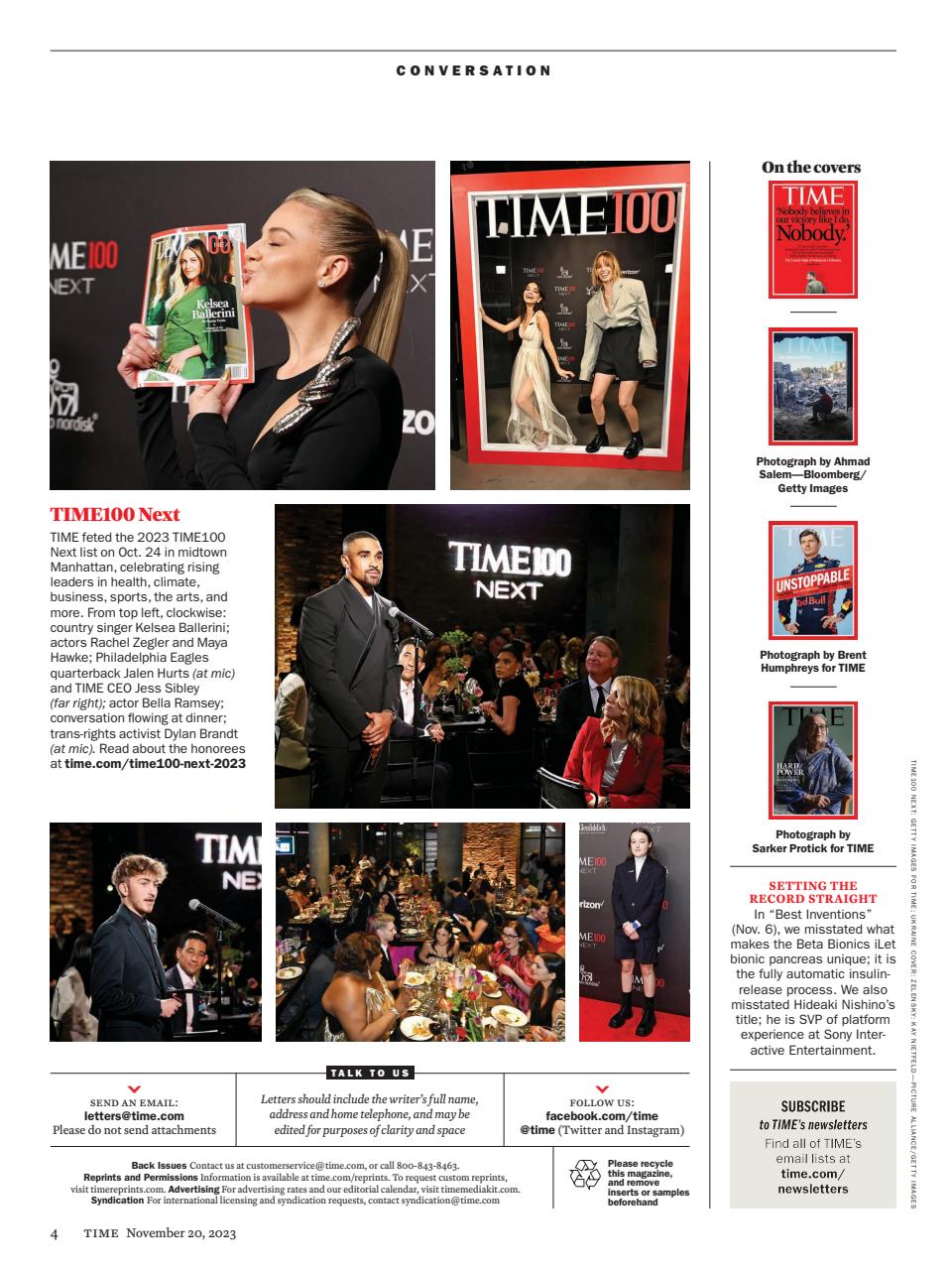 TIME Magazine Europe Preview Pages