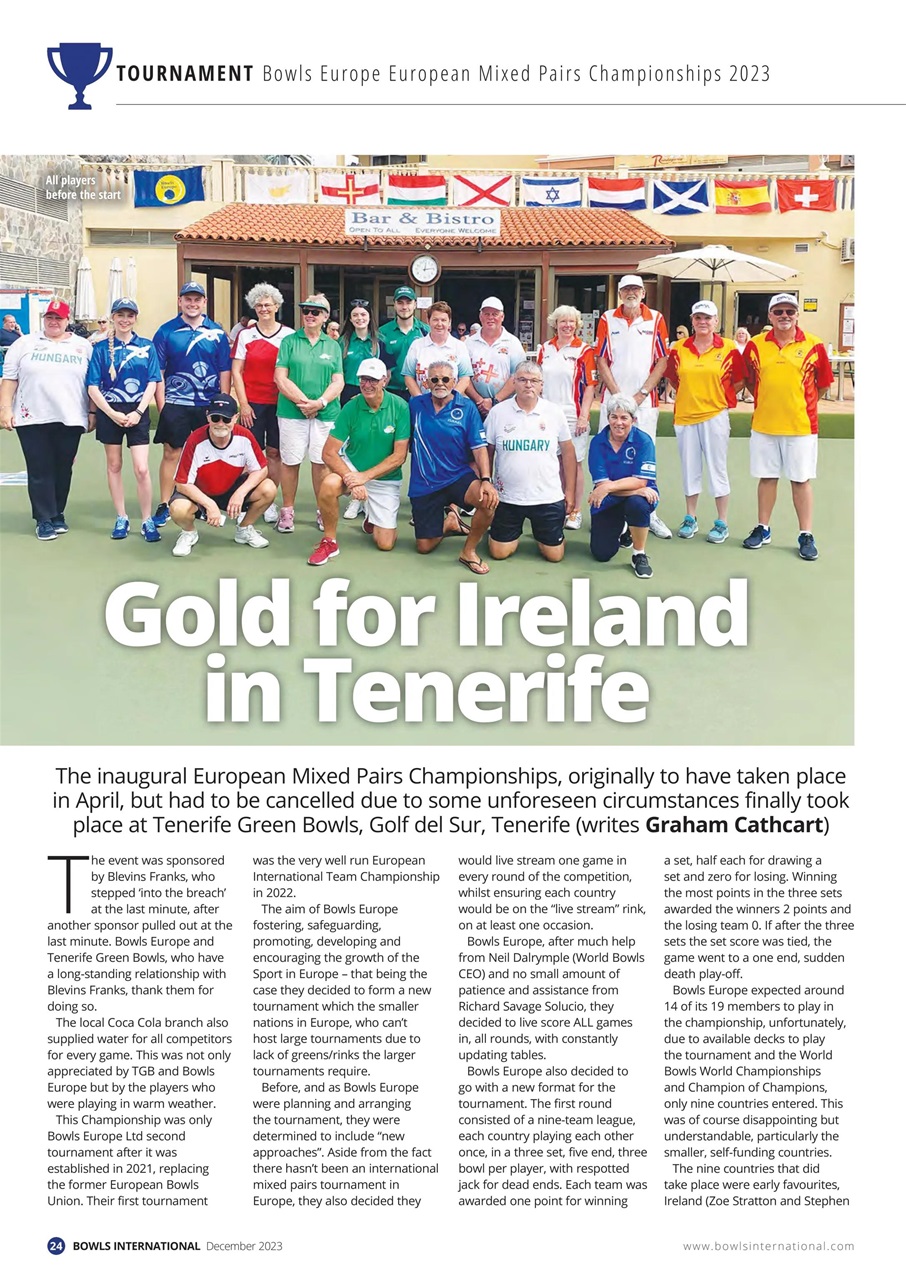 Bowls International Preview Pages