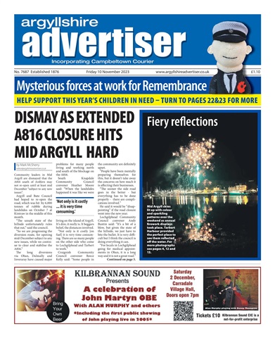 Argyllshire Advertiser issue 10/11/2023