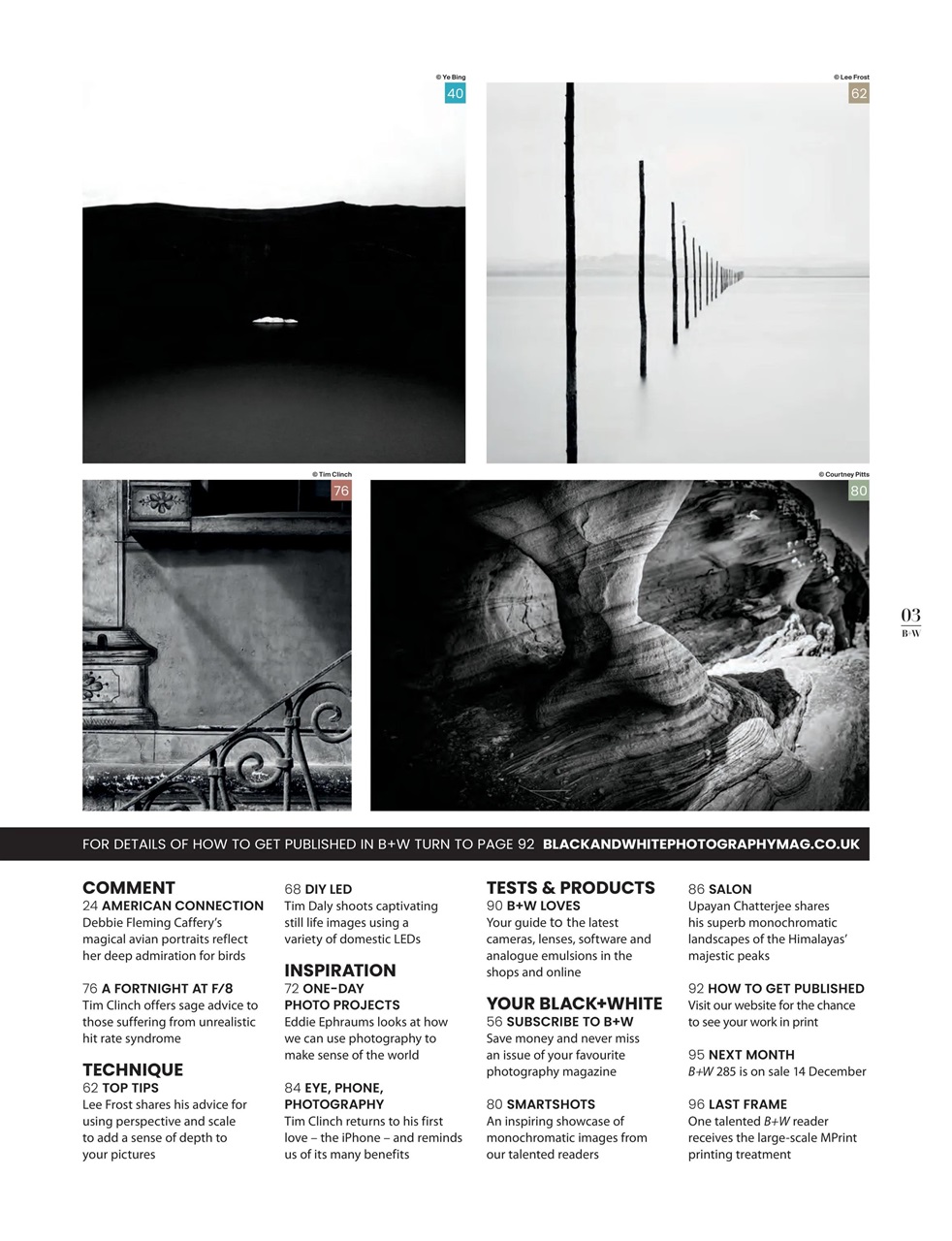 Black+White Photography Preview Pages